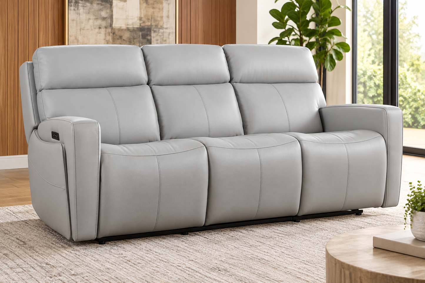 Liberty Chase Power Reclining Sofa (P3 & ZG) - Gray