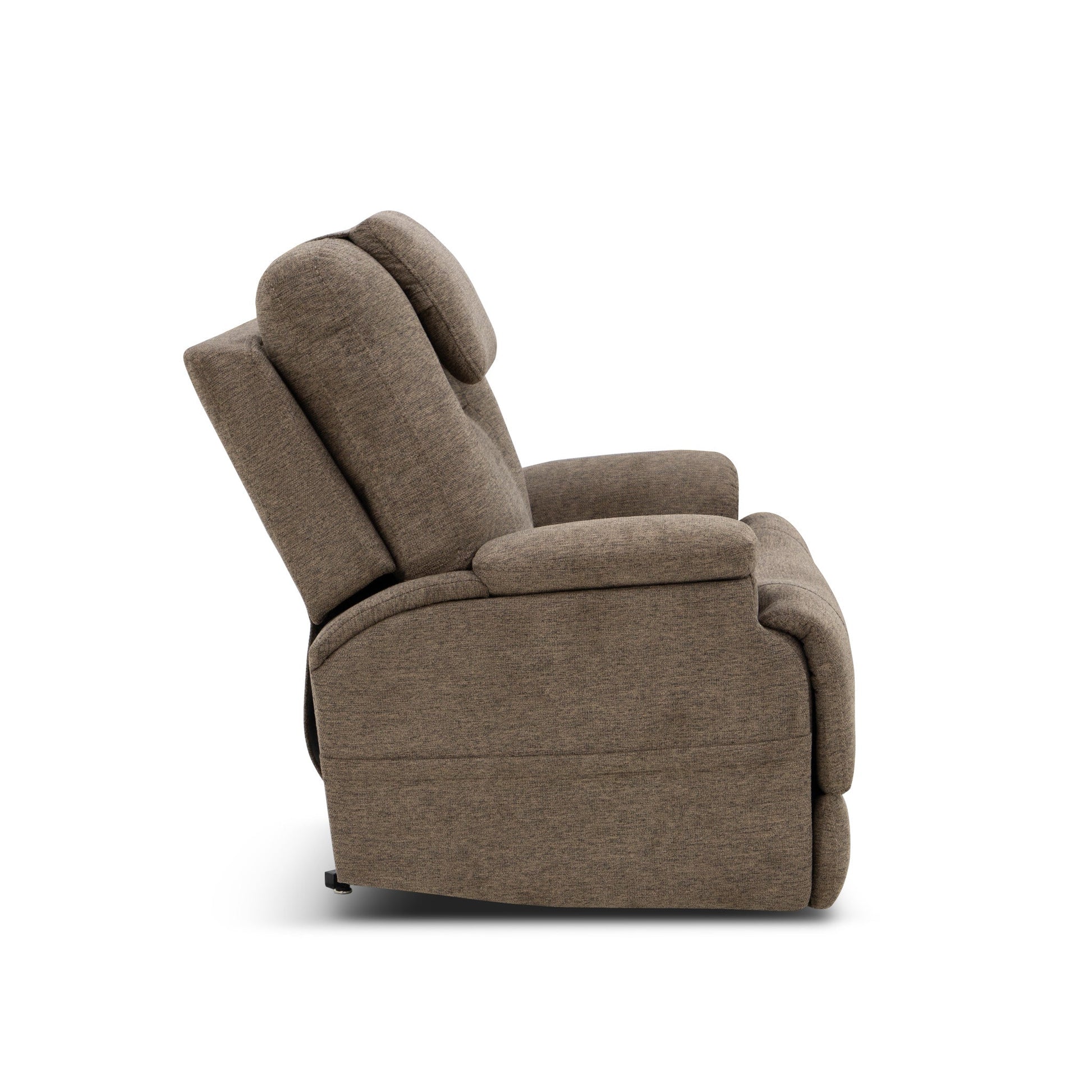 Flexsteel Zecliner Model 4+ Power Lift Recliner with Power Headrest & Lumbar, Heat & Massage - Toast