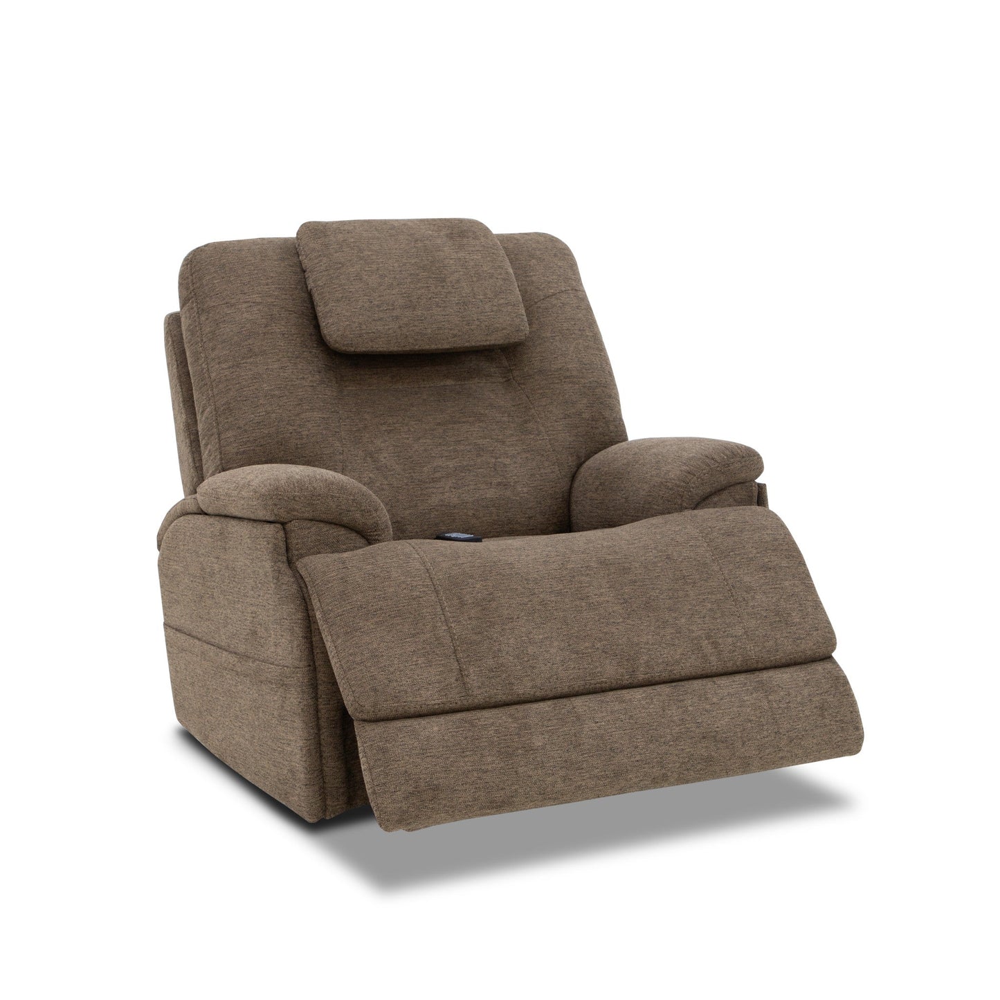 Flexsteel Zecliner Model 4+ Power Lift Recliner with Power Headrest & Lumbar, Heat & Massage - Toast
