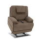 Flexsteel Zecliner Model 4+ Power Lift Recliner with Power Headrest & Lumbar, Heat & Massage - Toast