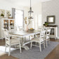 Liberty Whitney Trestle Table with 6 Slat Back Side Chairs