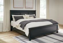 Load image into Gallery viewer, Lanolee King Panel Bed with Mirrored Dresser

