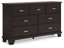 Load image into Gallery viewer, Covetown California King Panel Bed with Dresser and Nightstand
