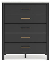 Load image into Gallery viewer, Cadmori Queen Upholstered Panel Bed with Mirrored Dresser and Chest
