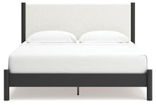Load image into Gallery viewer, Cadmori King Upholstered Panel Bed with Mirrored Dresser and Chest
