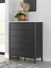 Load image into Gallery viewer, Cadmori King Upholstered Panel Bed with Mirrored Dresser and Chest
