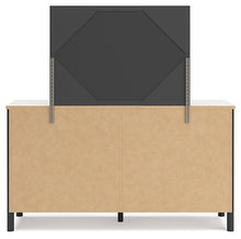 Load image into Gallery viewer, Cadmori Full Upholstered Panel Bed with Mirrored Dresser and Chest
