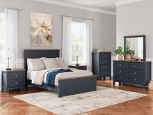 Load image into Gallery viewer, Landocken Full Panel Bed with Mirrored Dresser and Nightstand
