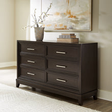 Load image into Gallery viewer, Neymorton California King Upholstered Panel Bed with Dresser and 2 Nightstands
