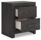 Hollivern Full Panel Bed with Mirrored Dresser, Chest and Nightstand