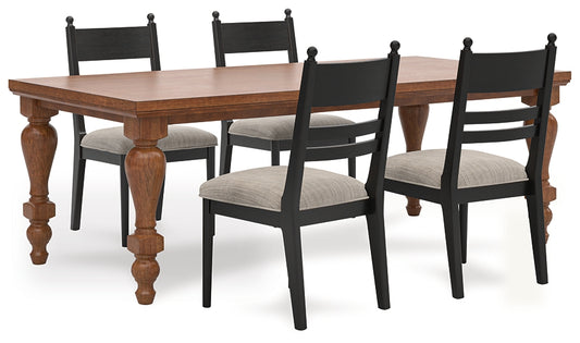 Greddinton Dining Table and 4 Chairs