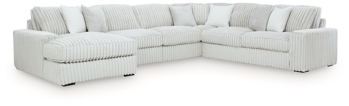 Stupendous 5-Piece Sectional with Chaise