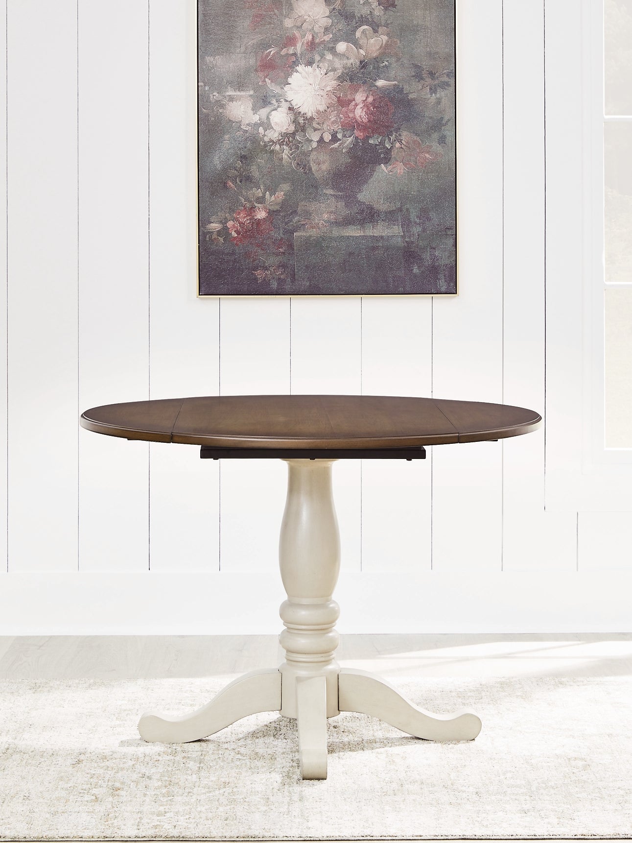 Wirloni Round DRM Drop Leaf Table