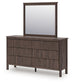 Pamytta Queen Panel Bed, Dresser and Mirror