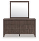 Pamytta Full Panel Bed, Dresser, Mirror, Chest and Nightstand