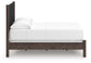 Pamytta Full Upholstered Panel Bed, Dresser and Mirror