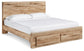 Hyanna Queen Panel Storage Bed, Dresser, Mirror and Nightstand