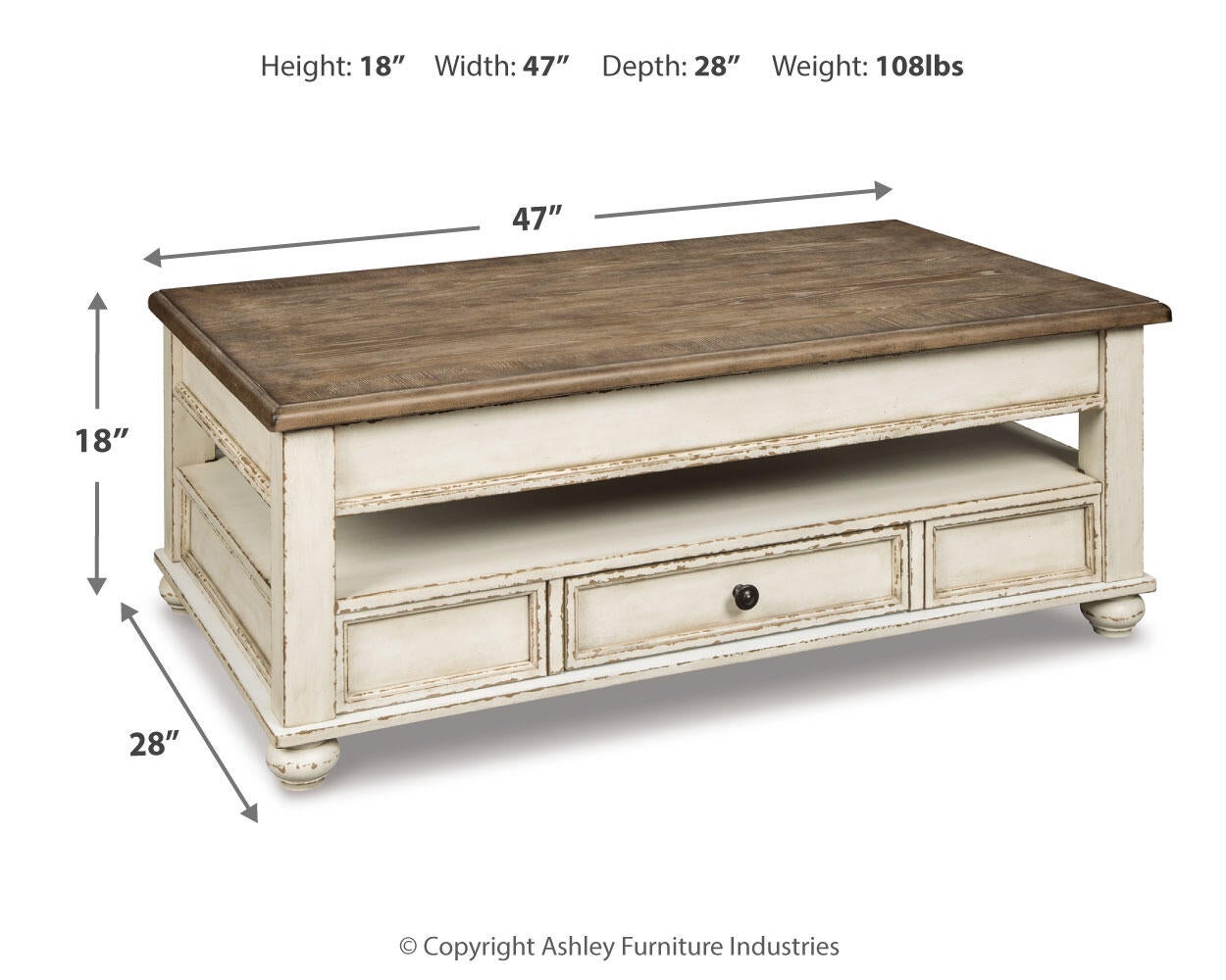 Realyn Lift Top Cocktail Table