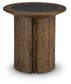 Dontayne Round End Table
