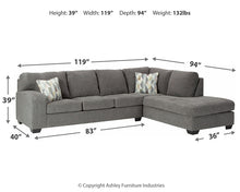Load image into Gallery viewer, Dalhart 2-Piece Sectional with Chaise
