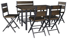 Load image into Gallery viewer, Kavara Counter Height Dining Table and 4 Barstools and Bench
