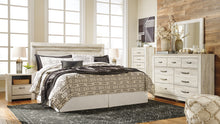 Load image into Gallery viewer, Bellaby Queen Panel Headboard with Mirrored Dresser, Chest and 2 Nightstands
