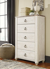 Load image into Gallery viewer, Willowton / Panel Headboard With Mirrored Dresser And Chest
