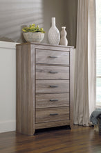 Load image into Gallery viewer, Zelen Queen/Full Panel Headboard with Mirrored Dresser and Chest
