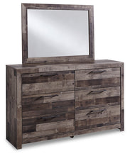 Load image into Gallery viewer, Derekson Queen/Full Panel Headboard with Mirrored Dresser and Chest
