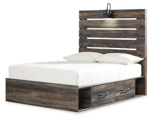 Load image into Gallery viewer, Drystan Queen Panel Bed with 4 Storage Drawers with Dresser
