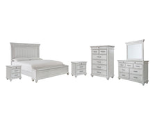 Load image into Gallery viewer, Kanwyn Queen Panel Bed with Storage with Mirrored Dresser, Chest and 2 Nightstands
