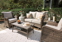 Load image into Gallery viewer, Clear Ridge Outdoor Loveseat and 2 Chairs with Coffee Table
