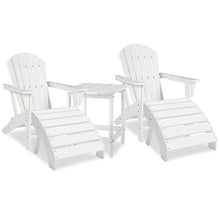 Load image into Gallery viewer, Sundown Treasure 2 Outdoor Adirondack Chairs and Ottomans with Side Table
