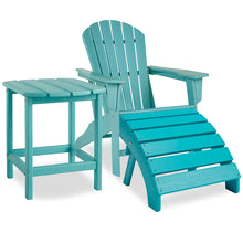 Load image into Gallery viewer, Sundown Treasure Outdoor Adirondack Chair and Ottoman with Side Table
