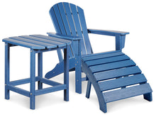 Load image into Gallery viewer, Sundown Treasure Outdoor Adirondack Chair and Ottoman with Side Table
