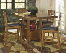Load image into Gallery viewer, Ralene Counter Height Dining Table and 6 Barstools with Storage
