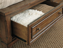 Load image into Gallery viewer, Flynnter  Sleigh Bed With 2 Storage Drawers With Dresser With Dresser
