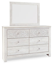 Load image into Gallery viewer, Paxberry King Panel Bed with Mirrored Dresser, Chest and 2 Nightstands
