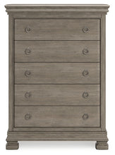 Load image into Gallery viewer, Lexorne King Sleigh Bed with Mirrored Dresser, Chest and 2 Nightstands
