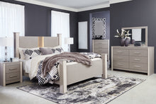 Load image into Gallery viewer, Surancha King Poster Bed with Mirrored Dresser, Chest and 2 Nightstands
