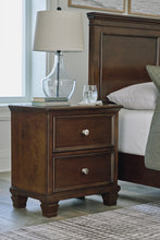 Load image into Gallery viewer, Danabrin Full Panel Bed with Mirrored Dresser and 2 Nightstands
