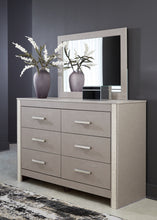 Load image into Gallery viewer, Surancha Queen/Full Panel Headboard with Mirrored Dresser and Chest
