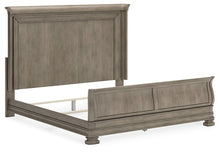 Load image into Gallery viewer, Lexorne California King Sleigh Bed with Mirrored Dresser and Chest
